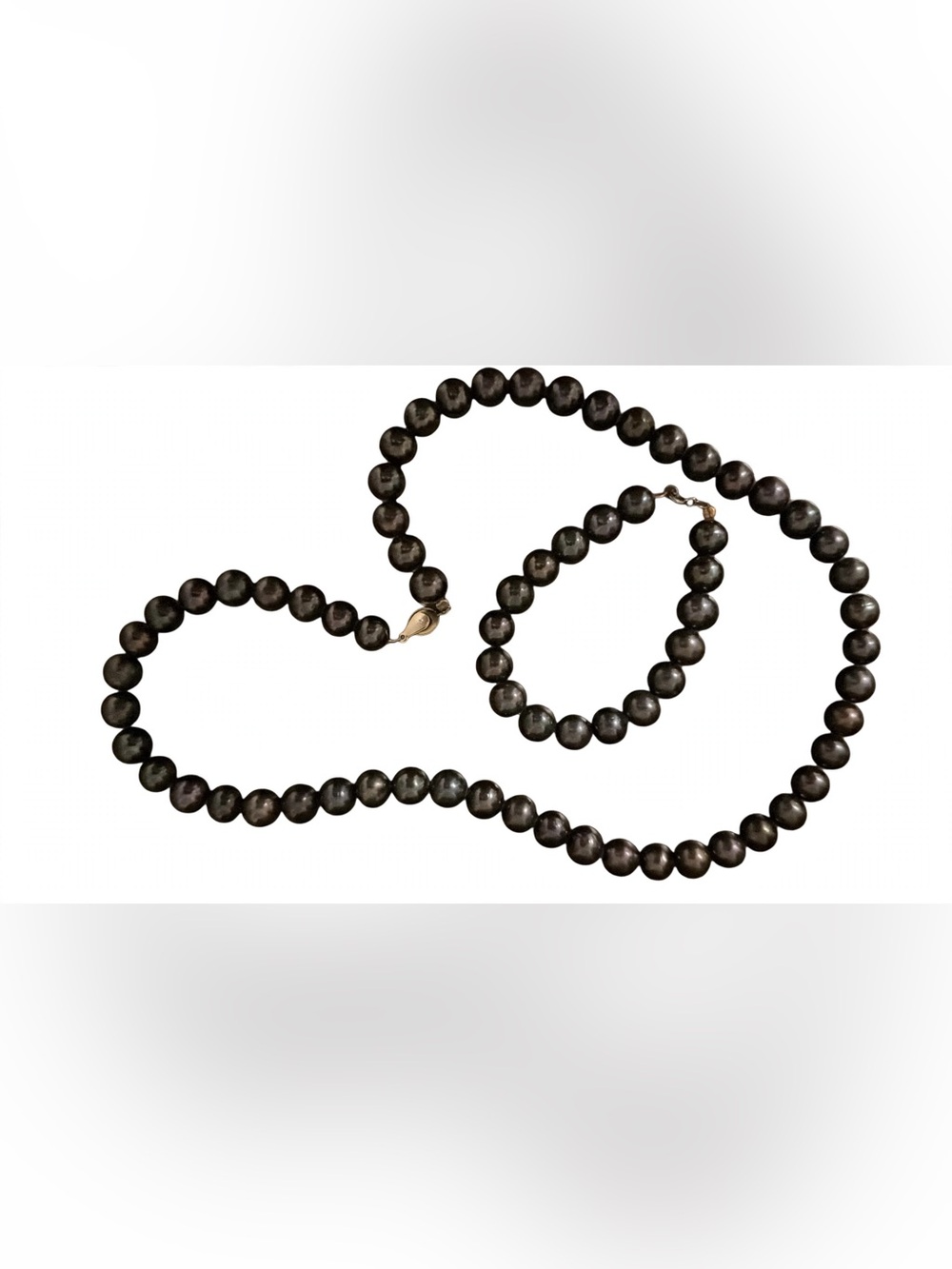 Black Pearl Bead Necklace and bracelet set - Elegant Women’s Jewelry
